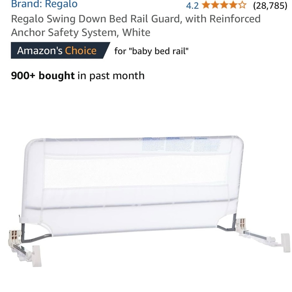 Regalo White Bed Rail Guard
